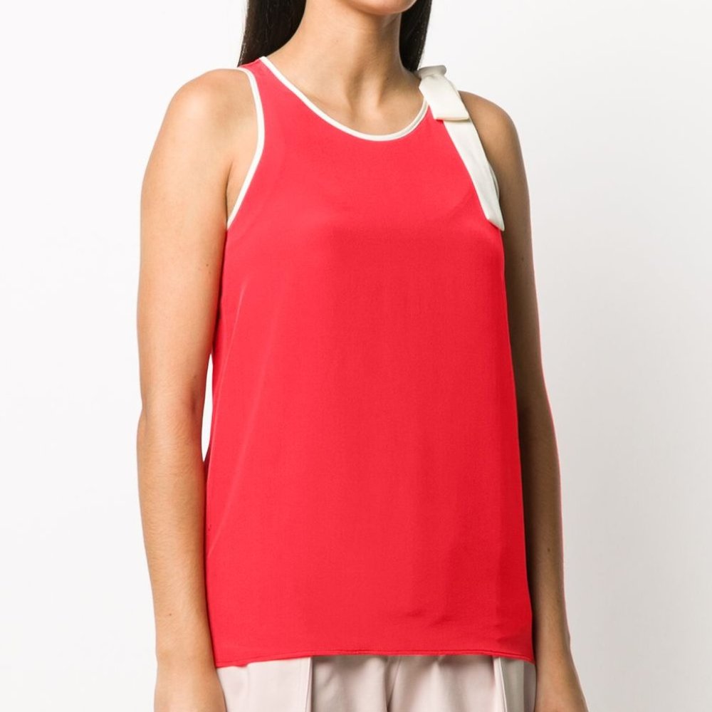 RED Valentino Bow Detail Tank Top Size 44